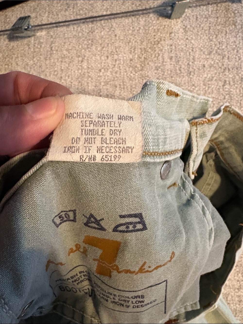 7 For All Mankind Womens 28 Light Mint Green Mid Rise Bootcut Jeans USA - Picture 10 of 10